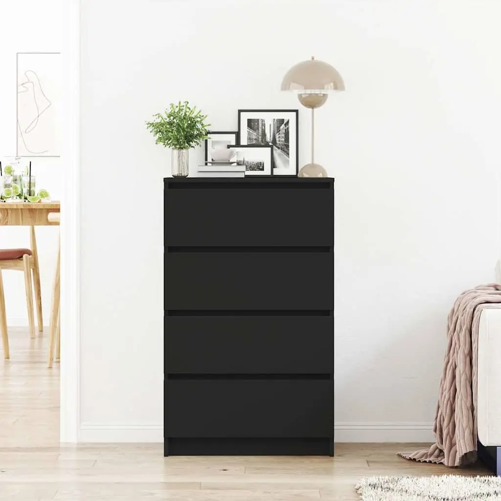 Sideboard Engineered Wood 60x35x98.5cm Black