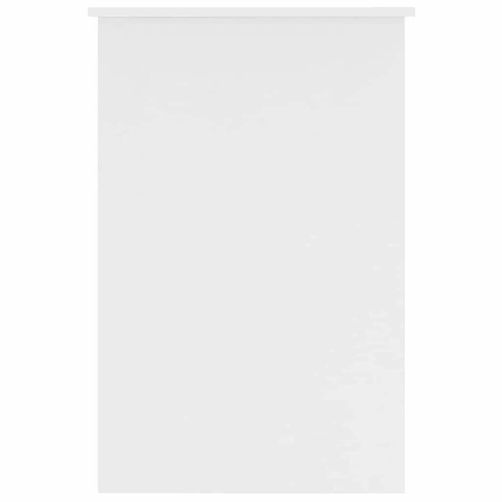 White Office Desk with Integrated Drawer