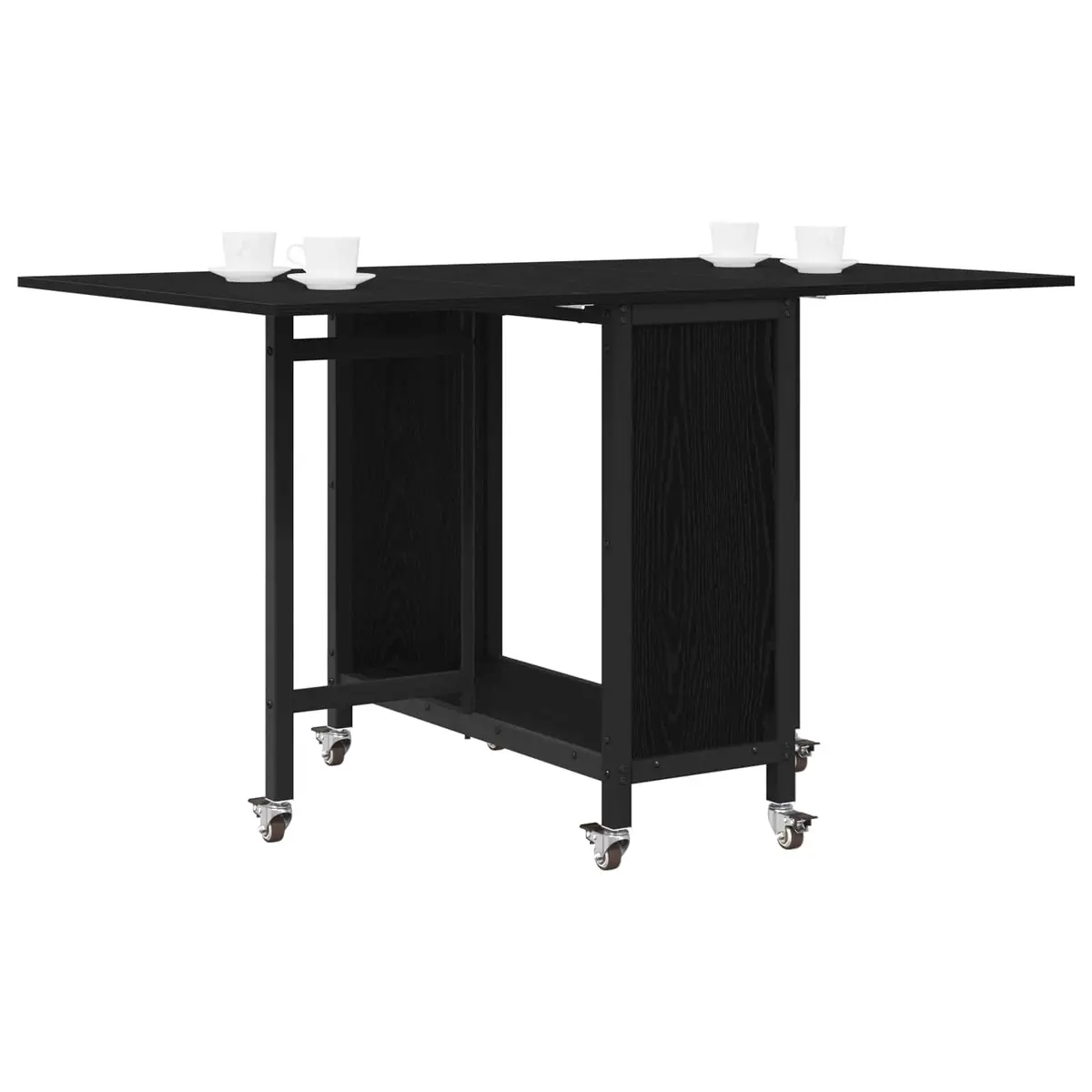 Folding Dining Table with Wheels for Easy Mobility