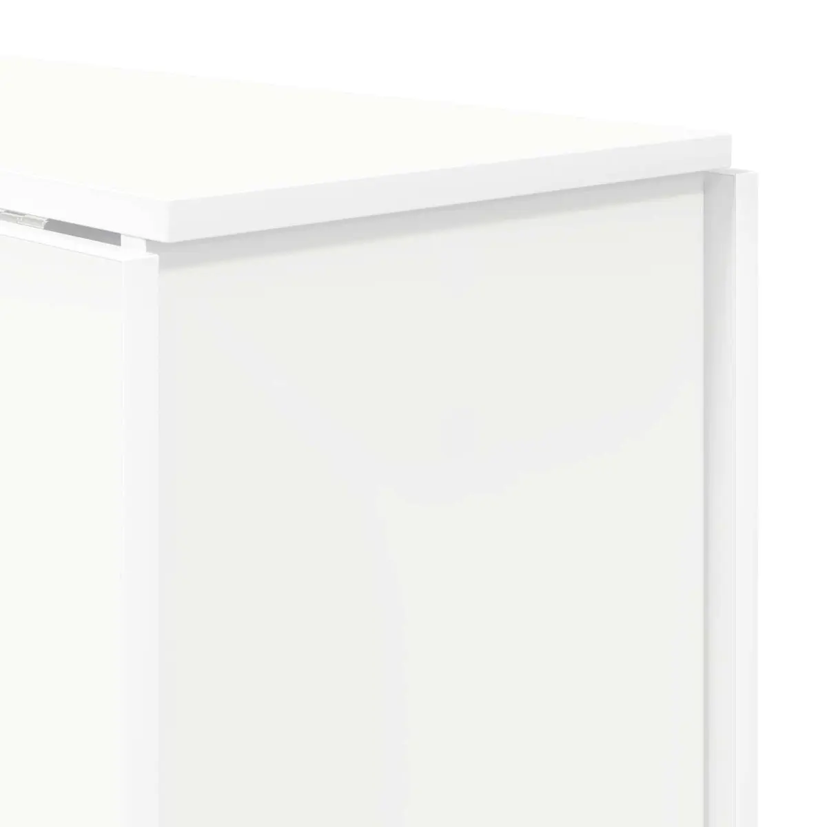 White Dining Table with Extendable Folding Top 138x70x73.5cm
