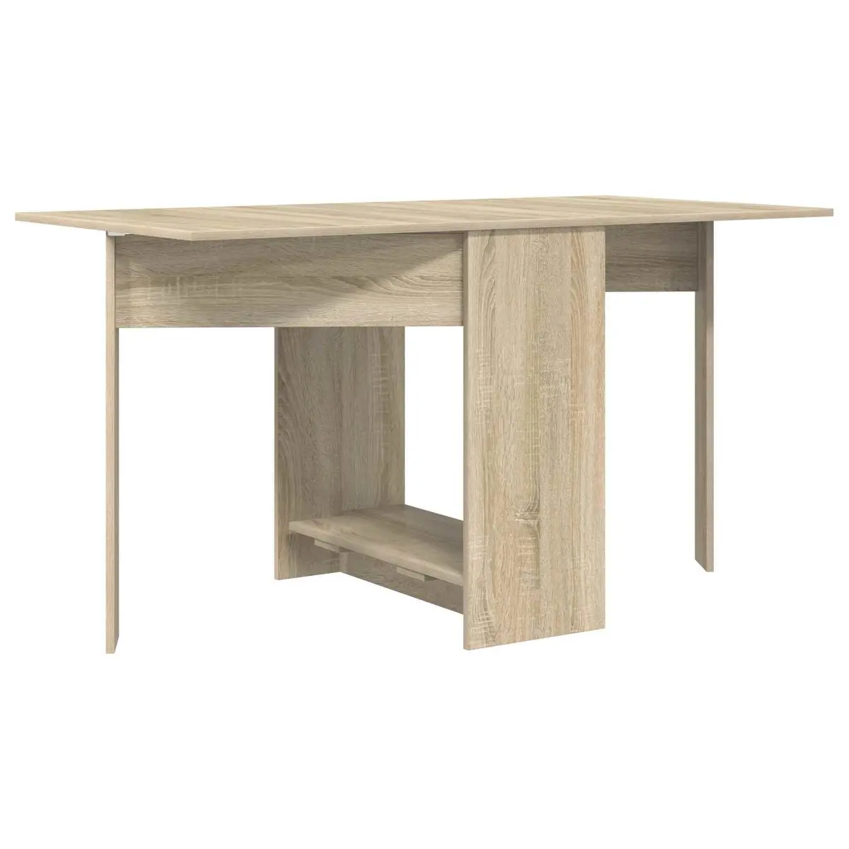 Extendable Folding Dining Table in Brown