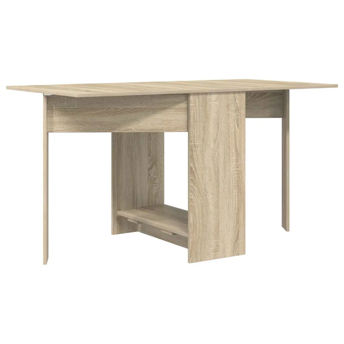 Extendable Folding Dining Table in Brown