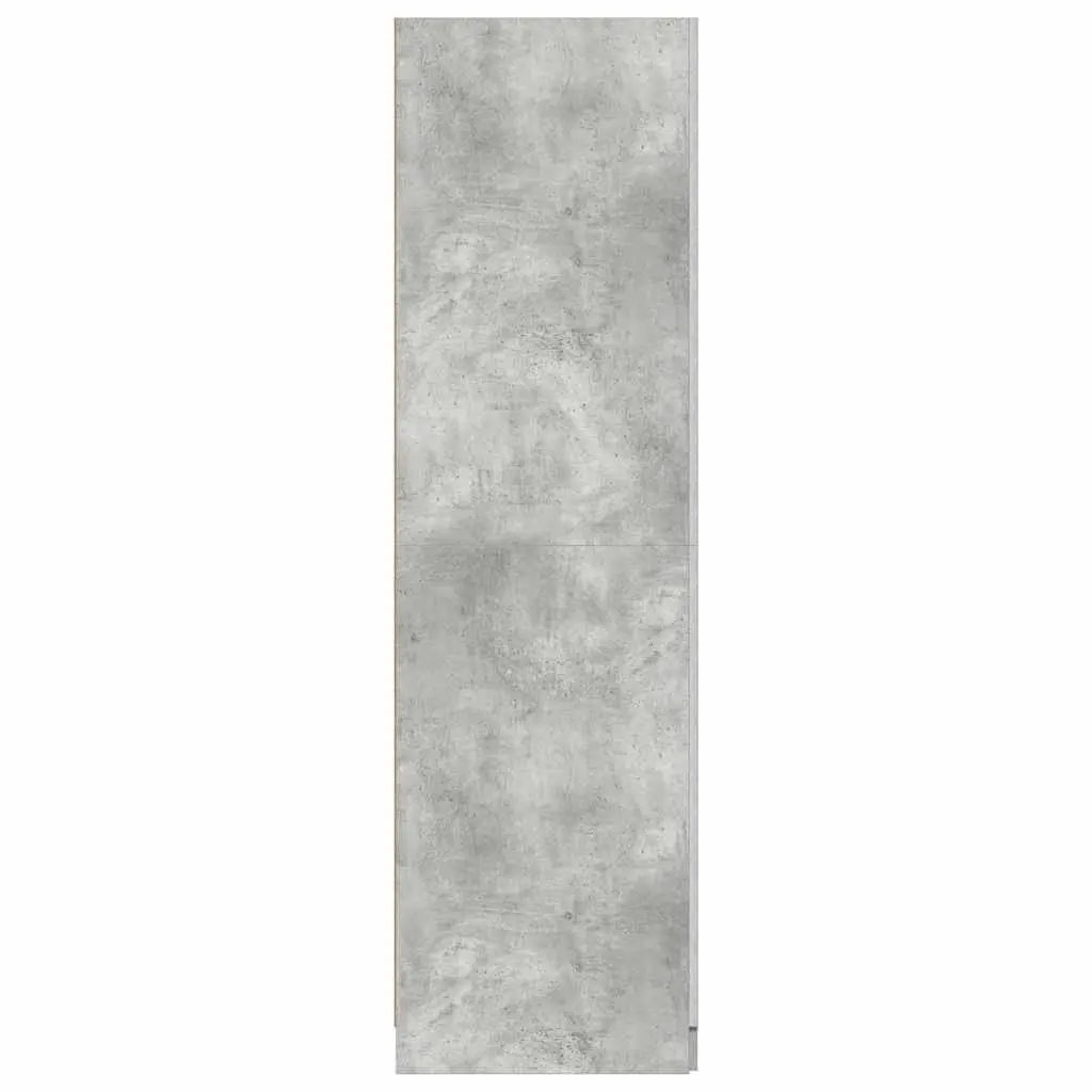 Grey Wardrobe Cupboard 80x52x180 cm