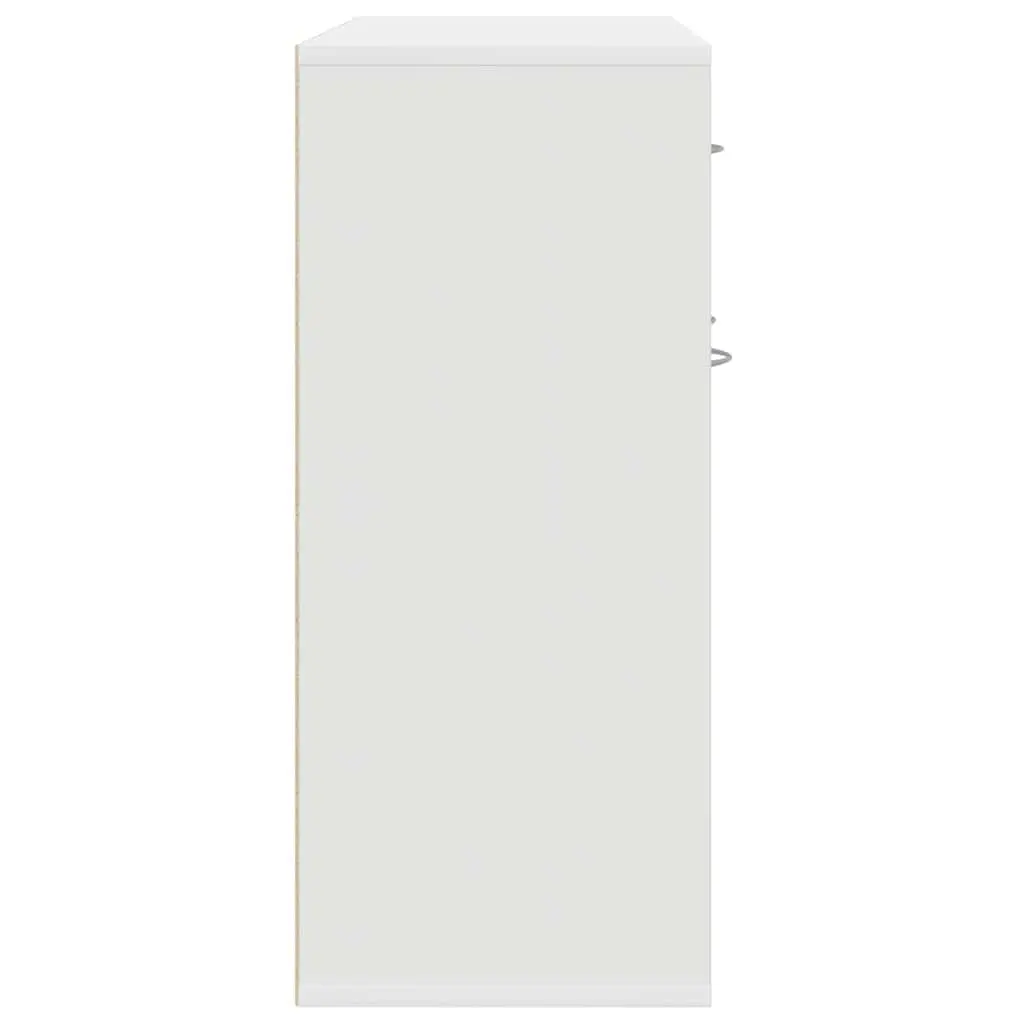 White Sideboard 88x30x70 cm Storage Cabinet