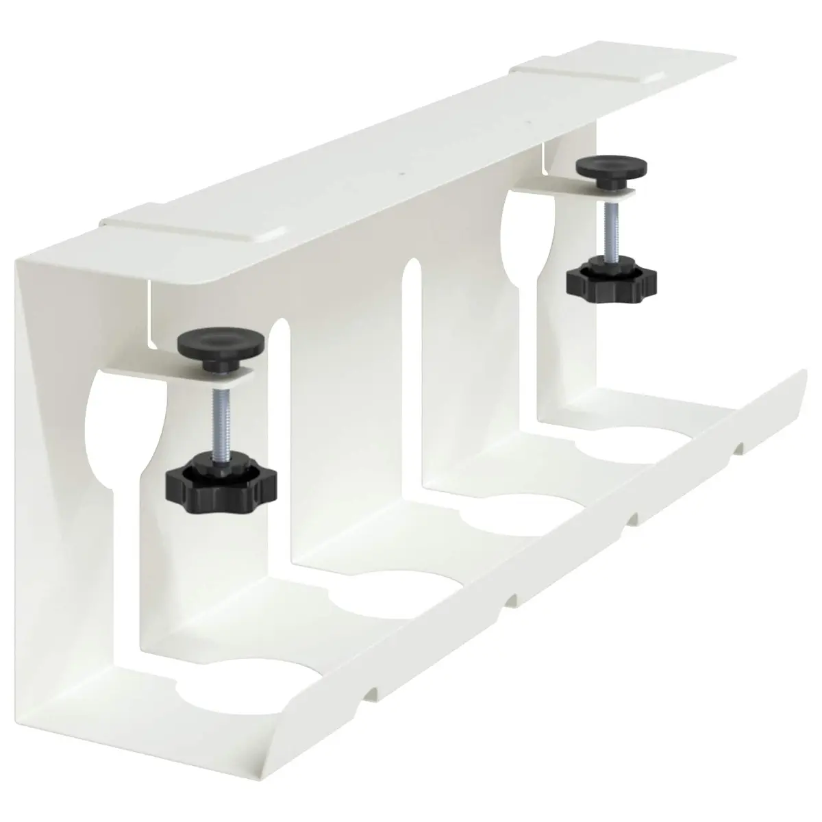 Cable Management Tray Cold-rolled Steel 43 x 10 x 15 cm White 2 Piece