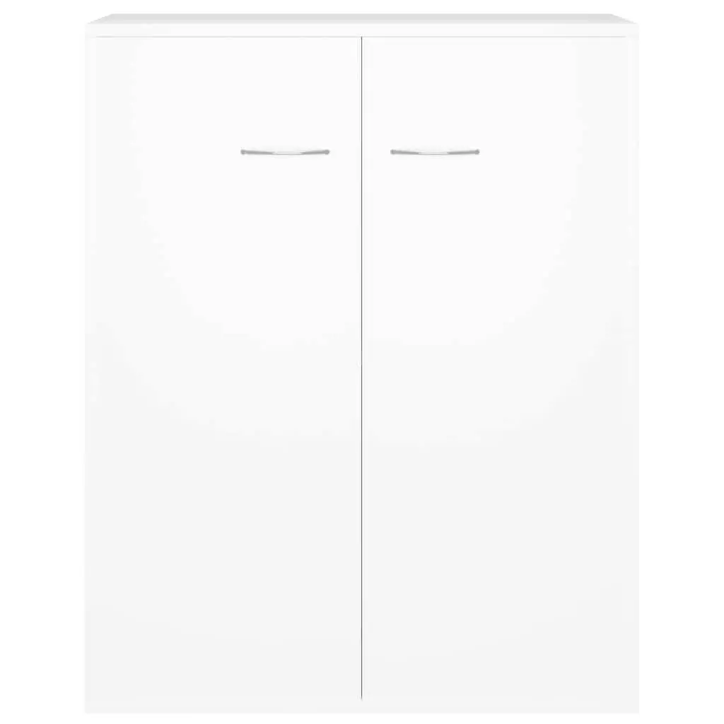 White Sideboard with Two Spacious Compartments