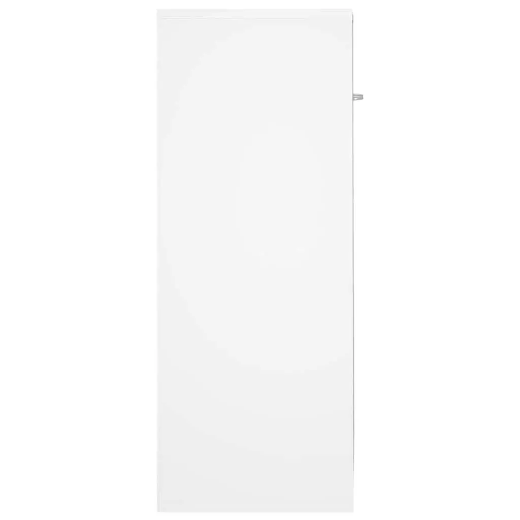 White Sideboard with Two Spacious Compartments