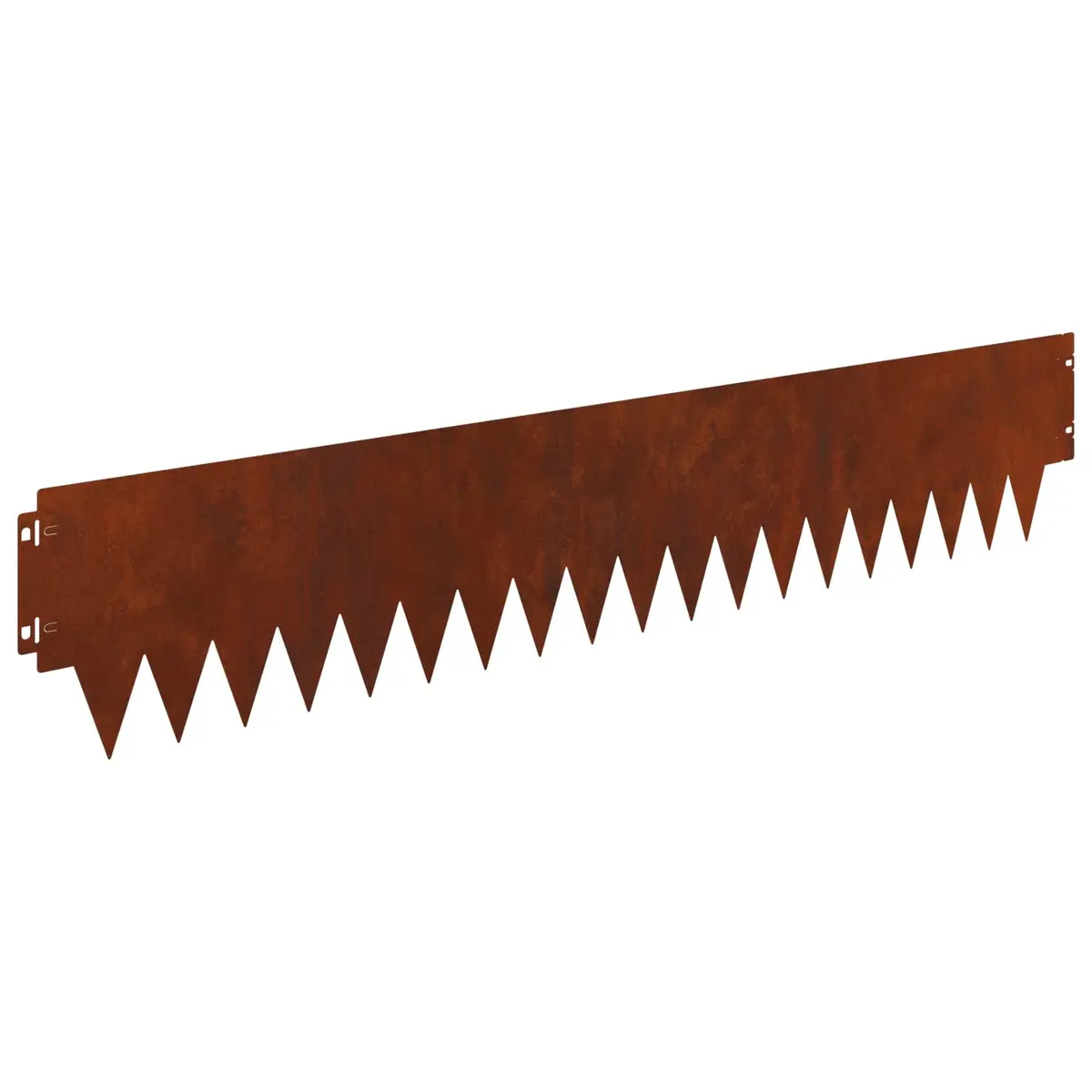 Garden Lawn Edging 10 Pieces Steel Border Flexible Interlocking Outdoor