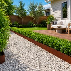 Premium Steel Lawn Edging, 20 Pieces 103x20cm Flex System