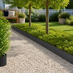 Steel Landscape Edging - 20 Pcs 103 x 25 cm Interlocking