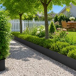 Premium Steel Lawn Edging - 20 Flexible Interlocking Pieces