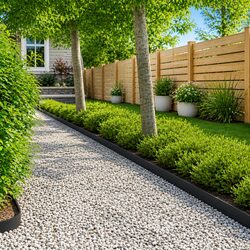Steel Garden Lawn Edging - 20 Pieces, 103x10cm
