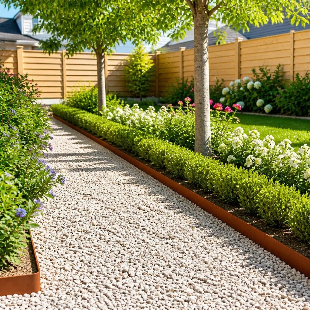 Garden Lawn Edging Steel 103x10cm Bent Top 10 Piece Rusty Brown