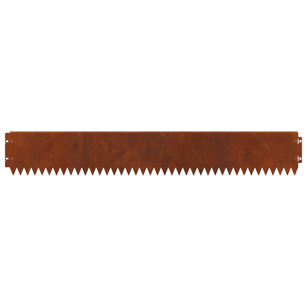 Lawn Edge Border Steel 103x15cm Brown 10 Piece Bent Top Landscape Edging