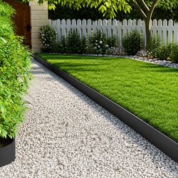 Durable Steel Garden Edging Border Set 10 Pieces 103 x 20 cm