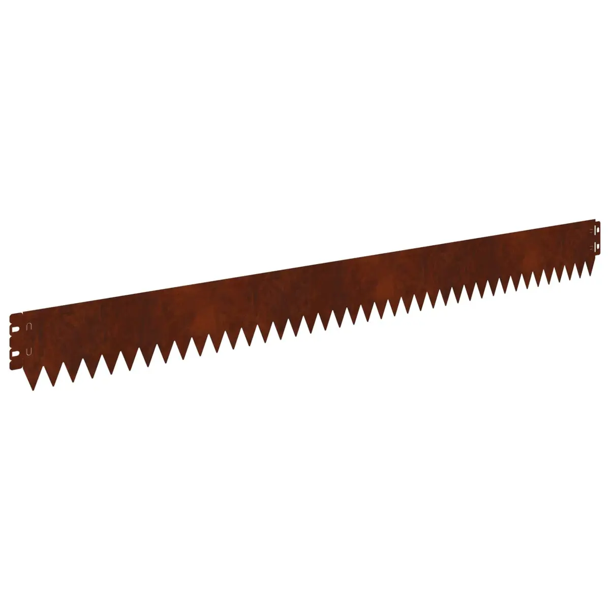 Steel Garden Lawn Edging Border 10 pcs 103x10cm Rusty Brown