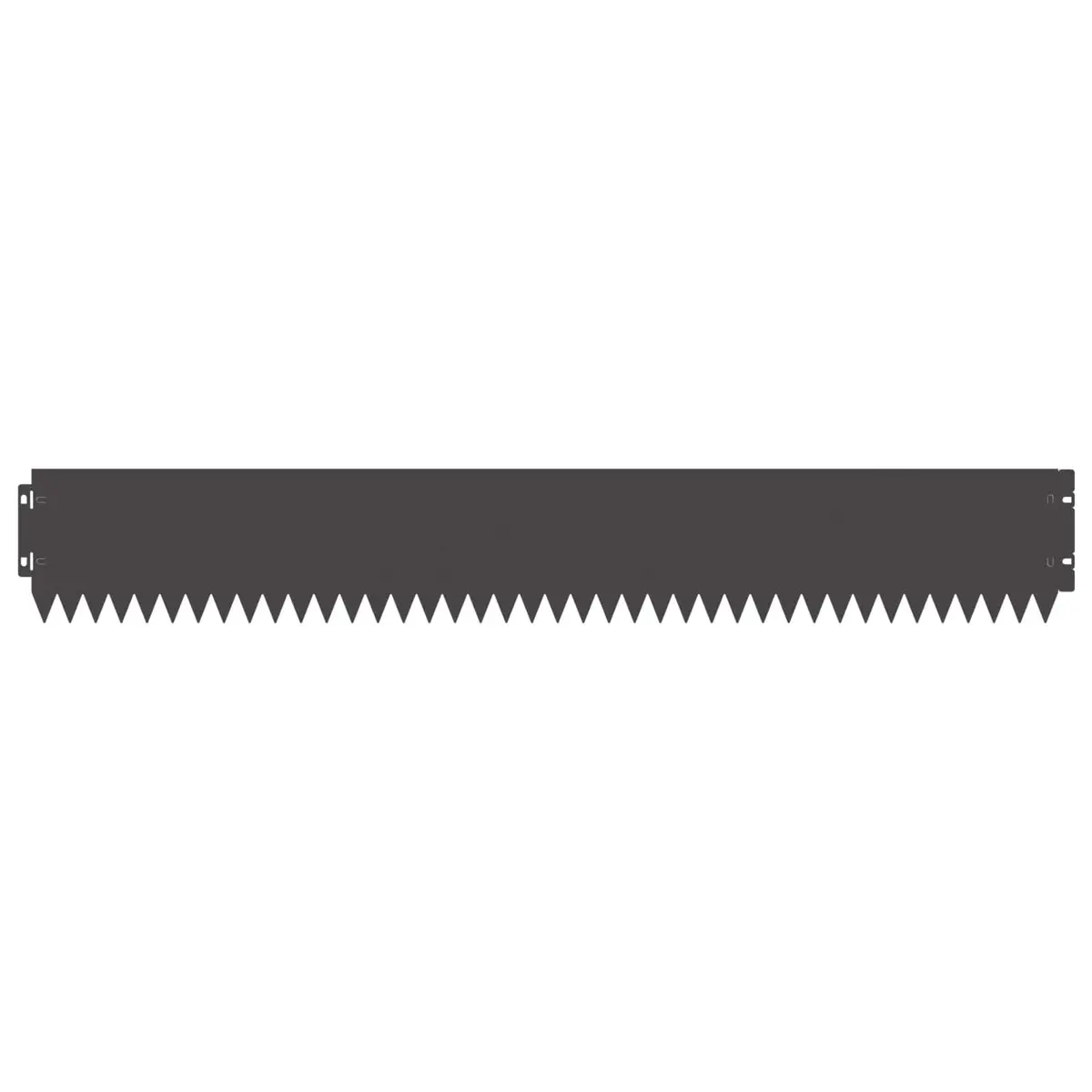 Garden Lawn Edging 10 pcs Steel Border Edge with Top Fold 103x15cm Black