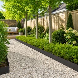 Premium Steel Garden Lawn Edging - 20 Pieces 103 x 15 cm