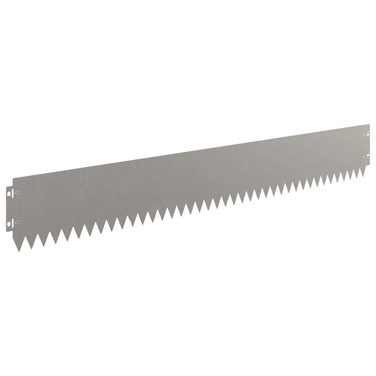 Garden Lawn Edging with Top Fold 10pcs 103x15cm Steel Rusty Border Landscape