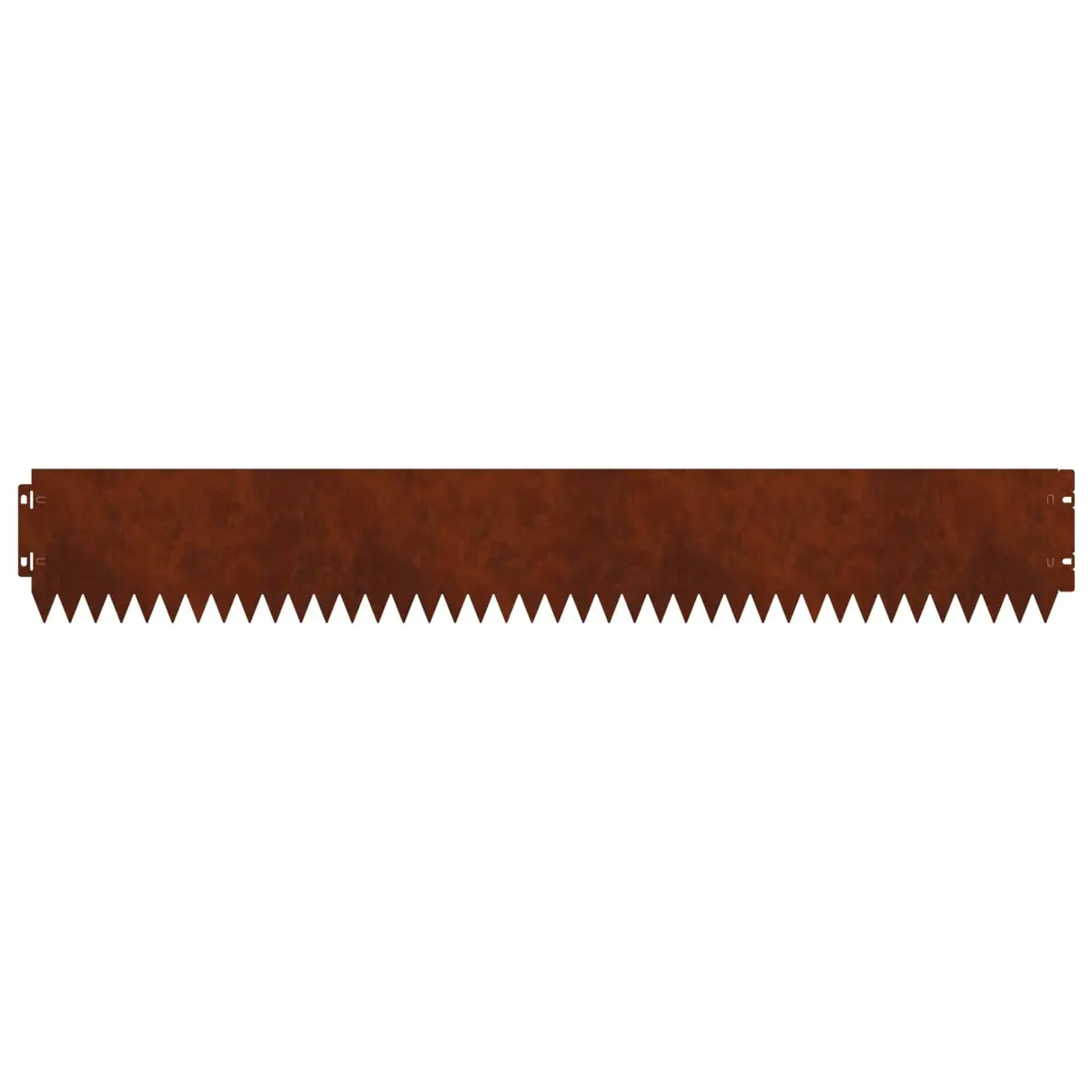 Garden Lawn Edging with Top Fold 10pcs 103x15cm Steel Rusty Border Landscape