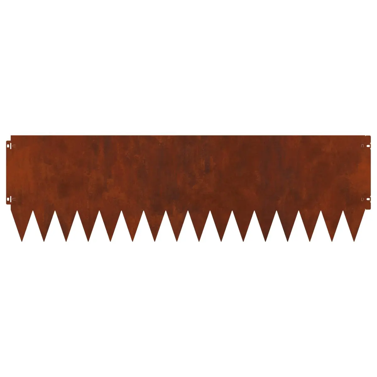 Garden Lawn Edging Steel 103 x 30 cm Rusty Brown 20 Piece