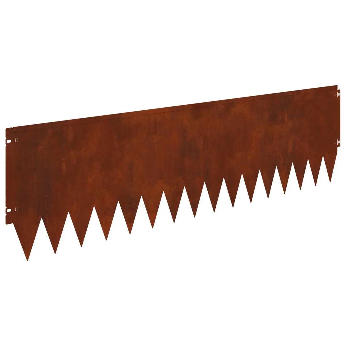 Garden Lawn Edging Steel 103 x 30 cm Rusty Brown 20 Piece
