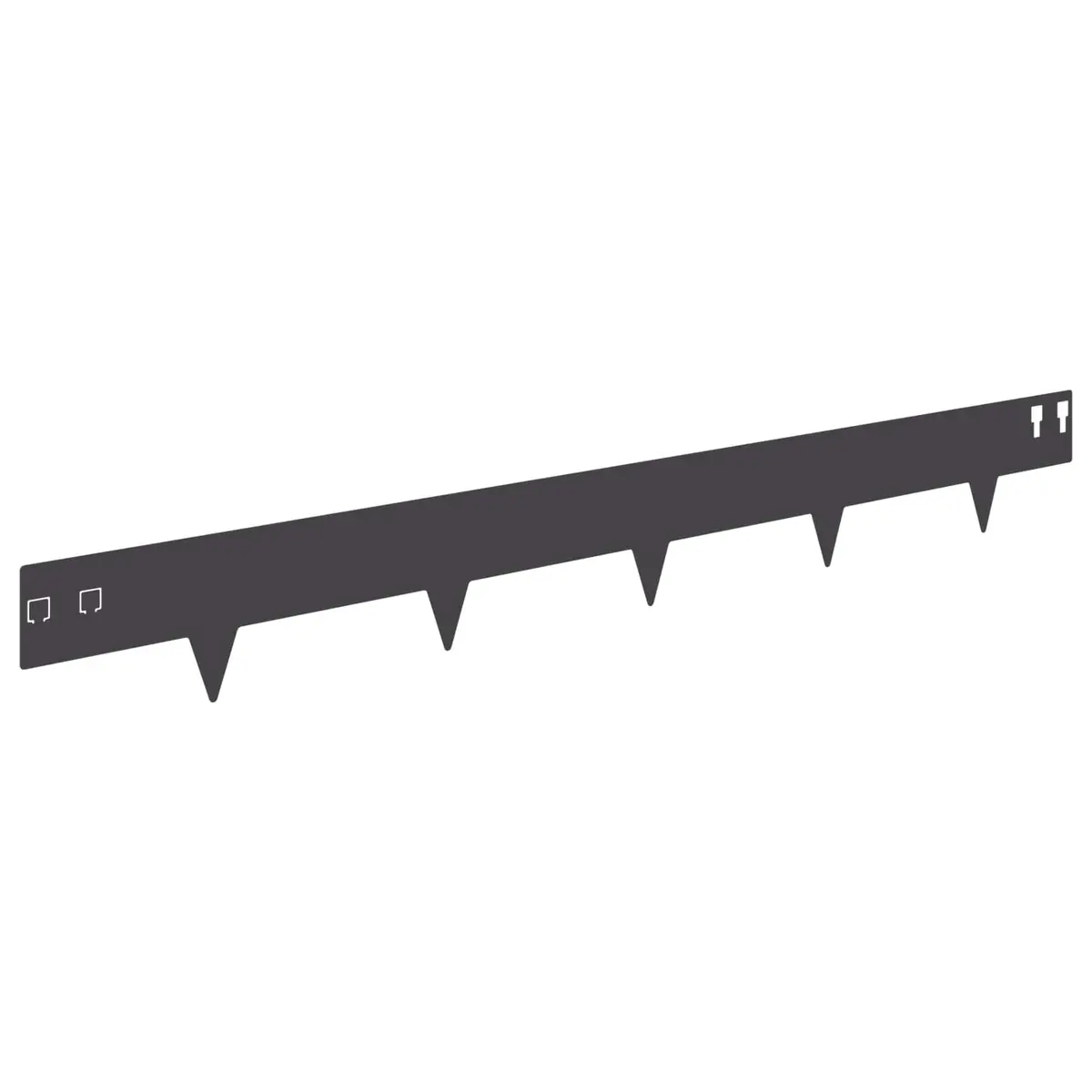 Garden Lawn Edging Steel 100 x 12 cm Black Flexible 20 Piece