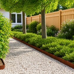 Durable Steel Lawn Edging - 10 Pieces, 100x15cm