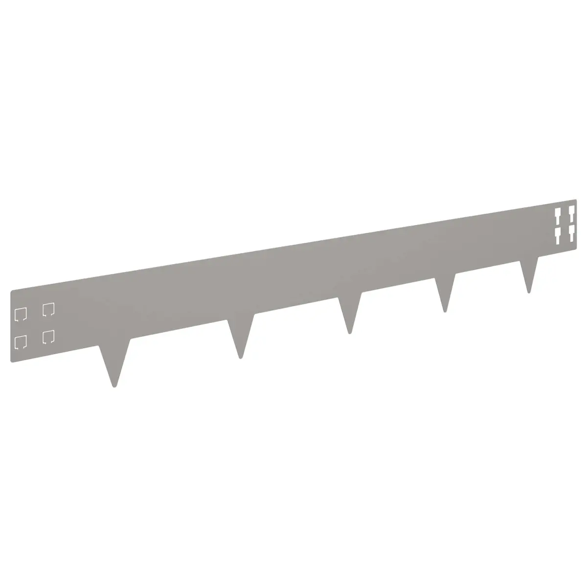 Garden Lawn Edging Steel 100x15cm Brown 10 Piece