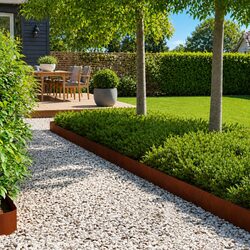 Durable Lawn Edging Border Set of 10 Steel Barriers
