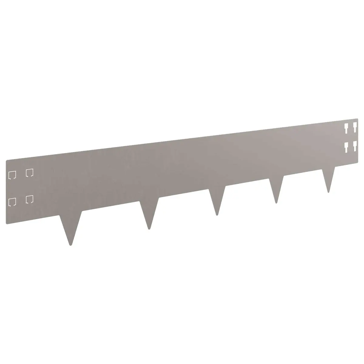 Lawn Edging Border Steel 100 x 20 cm Brown