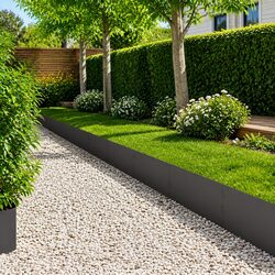 Premium Steel Lawn Edging Border - 10 pcs, 100 x 30 cm