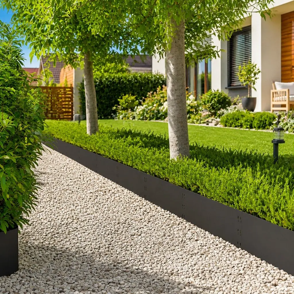 Steel Garden Lawn Edging Border 20 Pieces 100x30cm Landscape Landscaping Outdoor