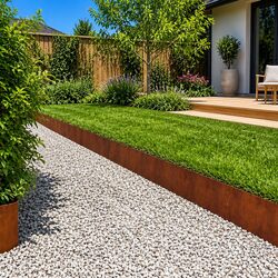 Durable Steel Garden Lawn Edging - 20 Pcs 100x30cm
