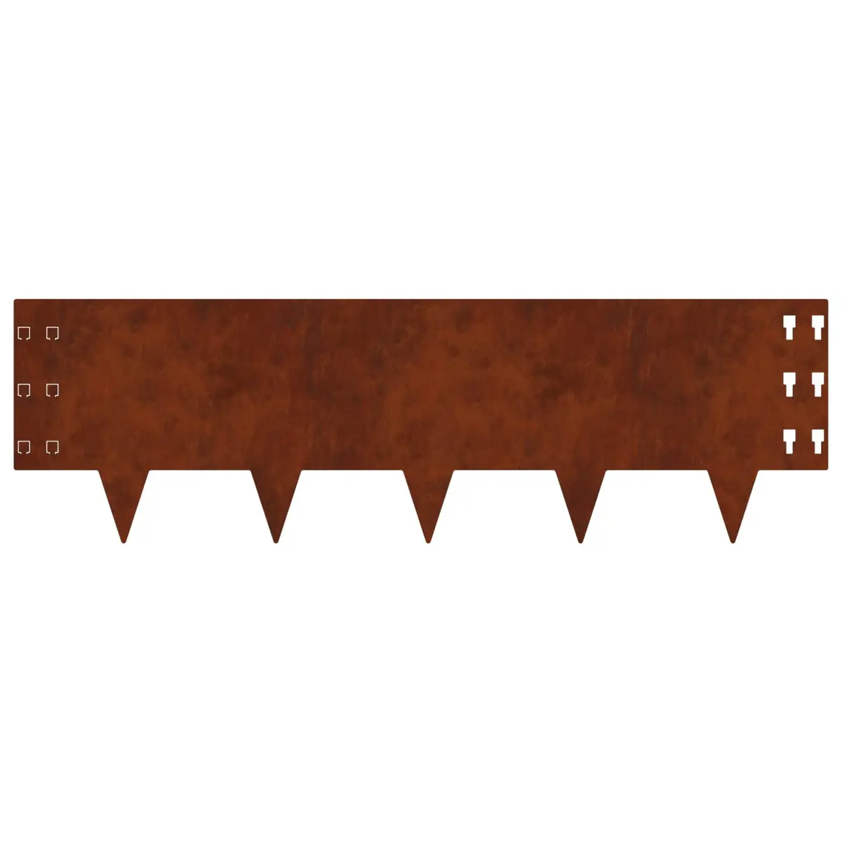 Garden Lawn Edging 20 pcs 100x30cm Steel Borders Modern Landscape Flexible Rusty
