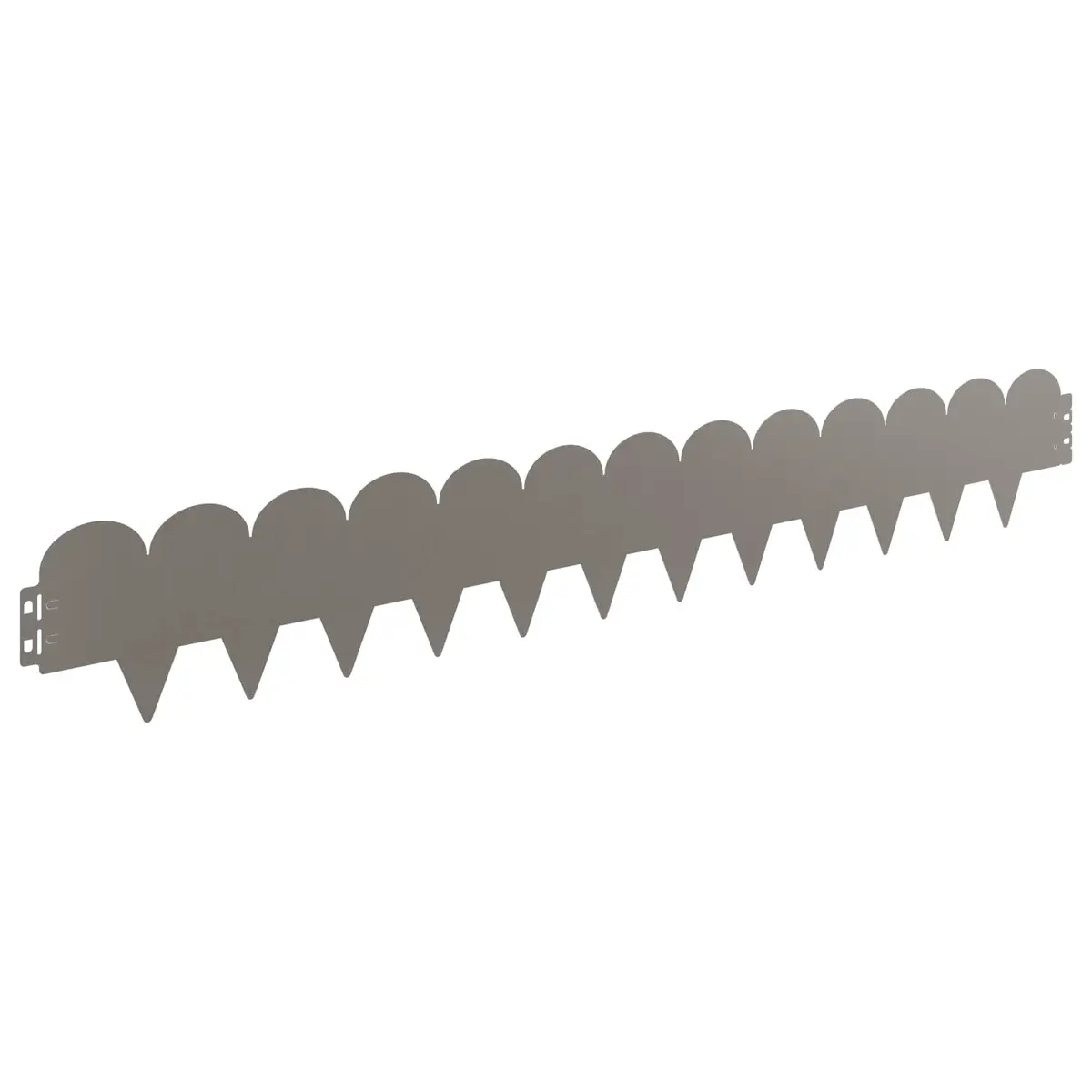 Garden Lawn Edging 20pcs 103x15cm Steel Border Edge Sharp&Round Top Rusty