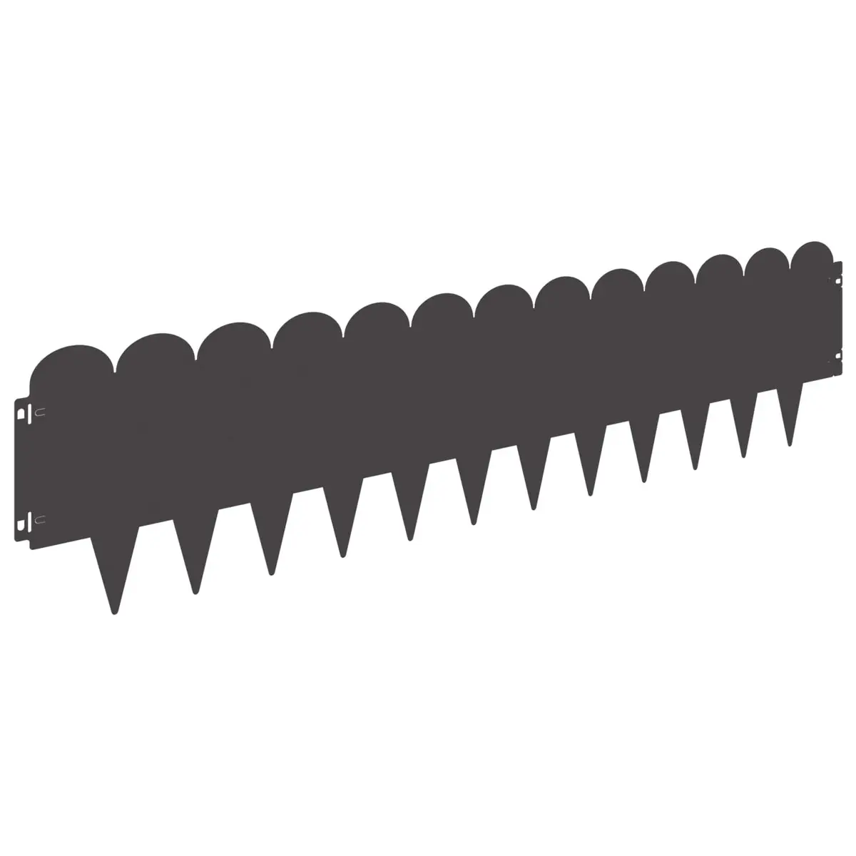 Garden Lawn Edging 10 pcs 103x25cm Steel Black Flexible Border Landscape Edge