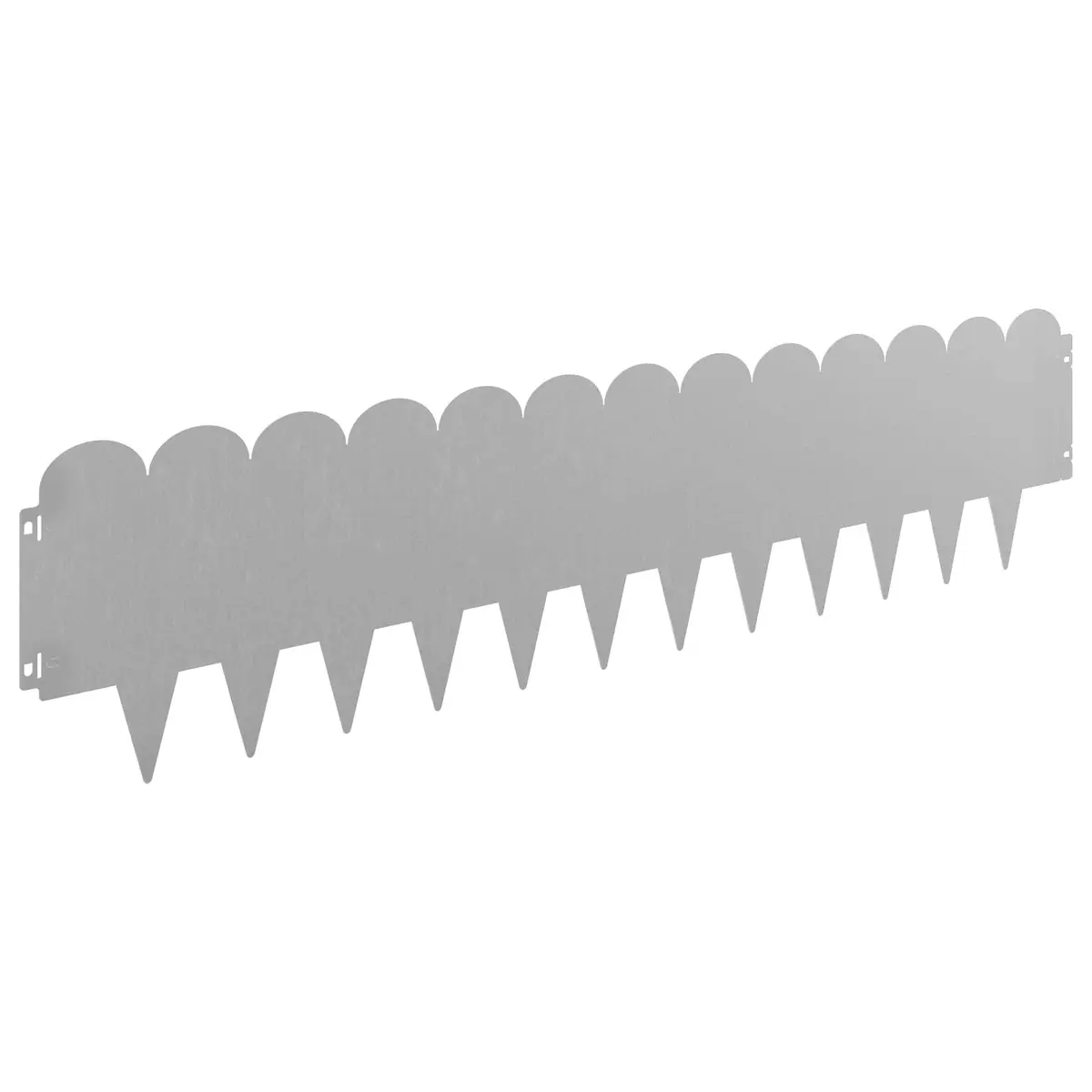 Garden Lawn Edging Steel 20 Pieces Flexible Brown
