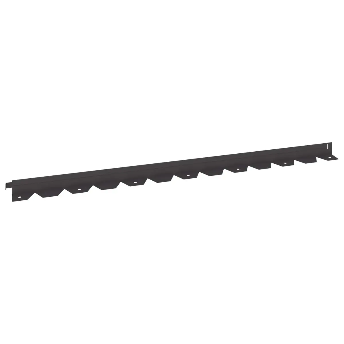 Garden Lawn Edging Steel Border 10 Pieces Black Landscape Flexible Outdoor