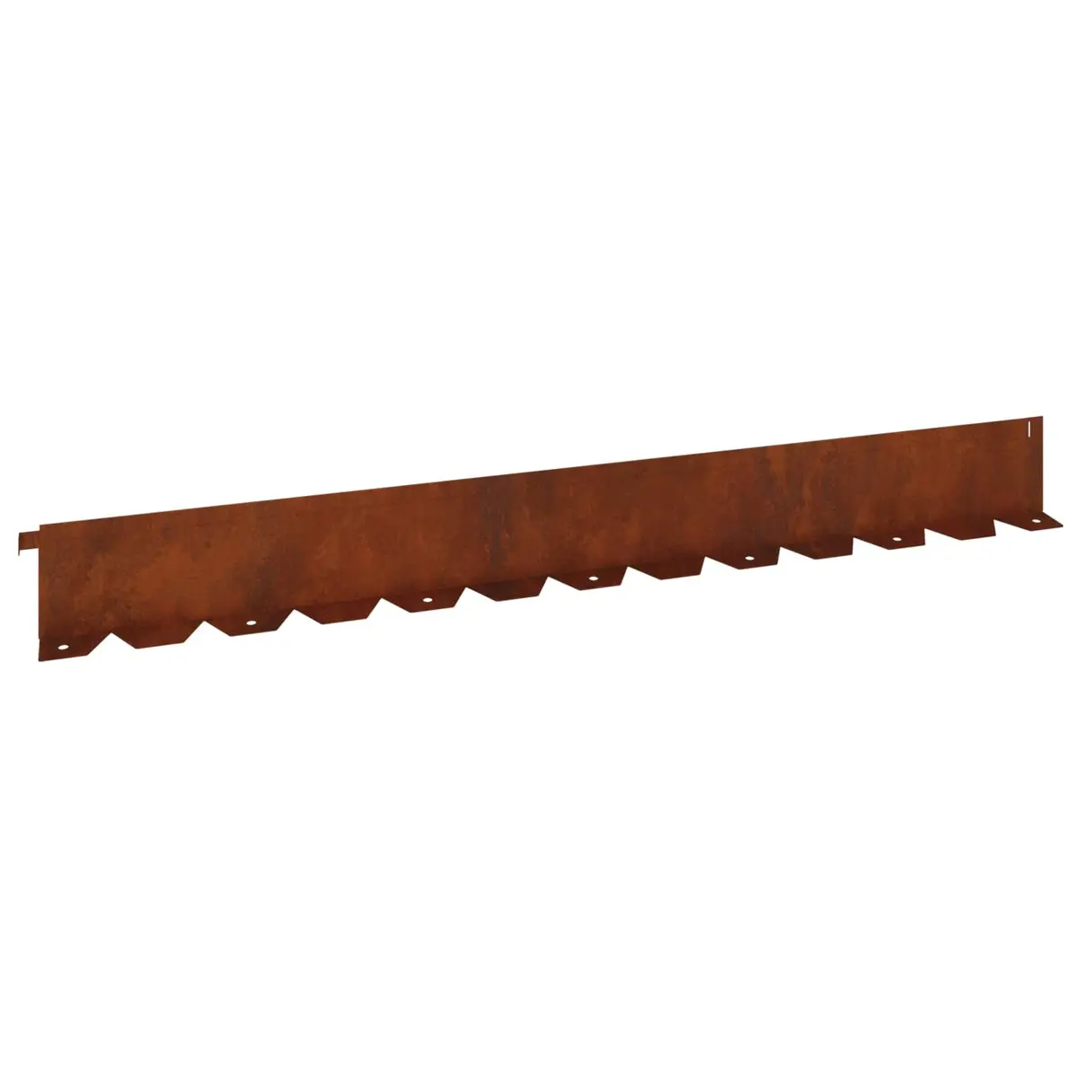 Garden Lawn Edging Steel 102 x 10 x 4 cm Rusty Brown 20 Pieces