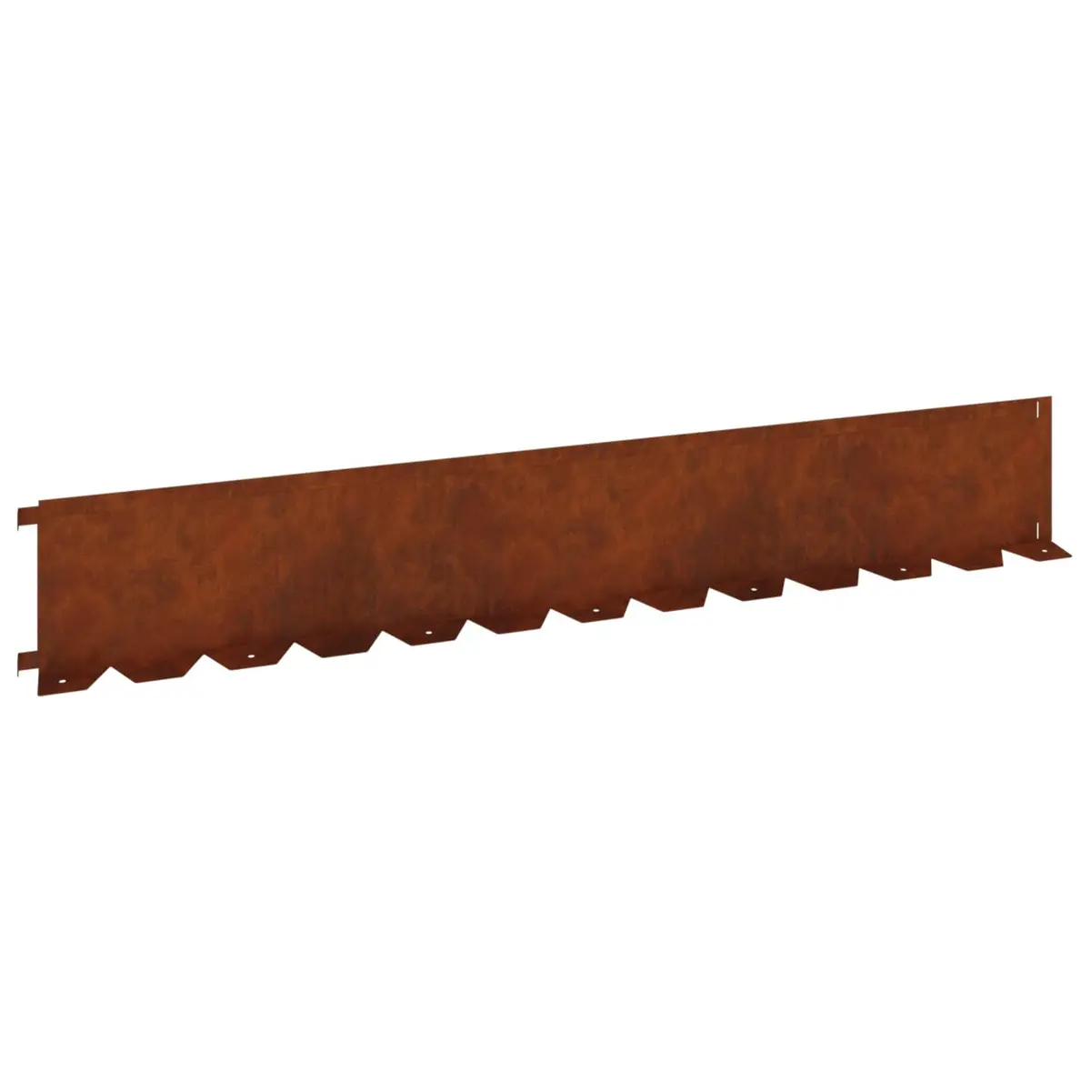 Garden Lawn Edging 10 Pieces Steel Borders Flexible Landscape Fencing Rusty