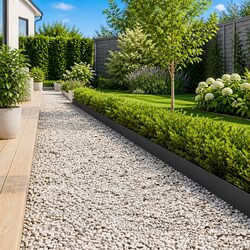 Durable Steel Lawn Edging Border - 20 Pieces Black
