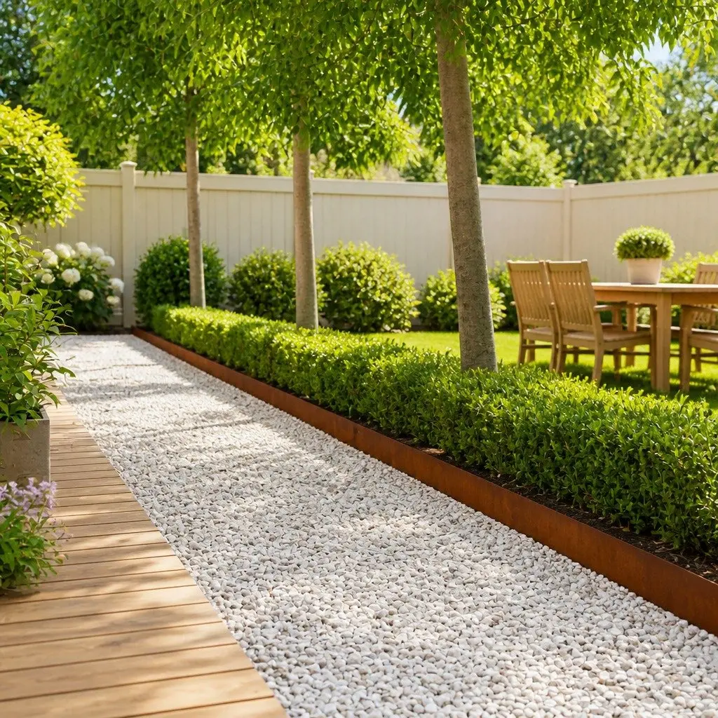 Lawn Edging Steel 100x15cm Brown