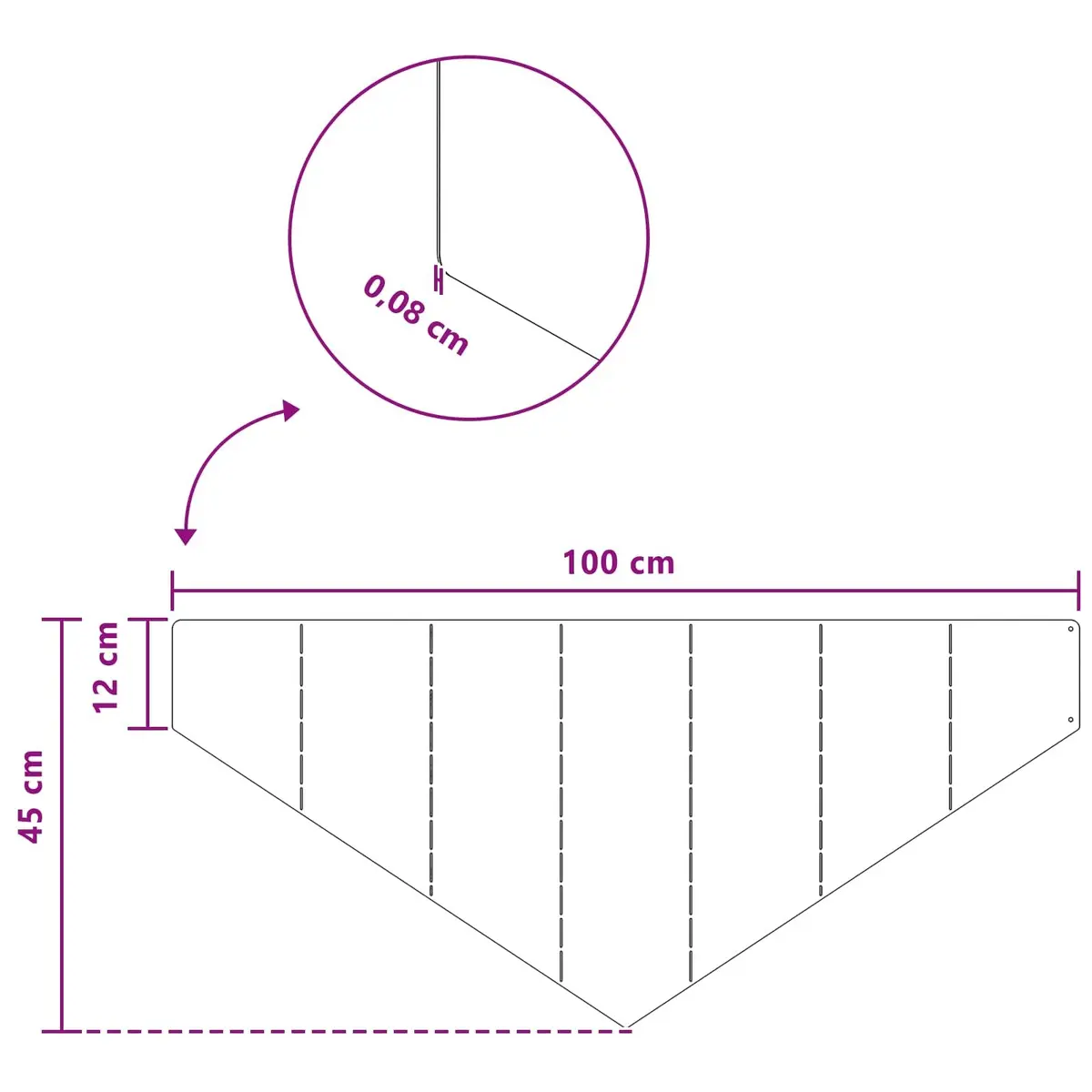Garden Lawn Edging Steel 100 x 45 cm Black 4 Pieces
