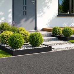 Durable Steel Garden Lawn Edging Border - 4 Pieces