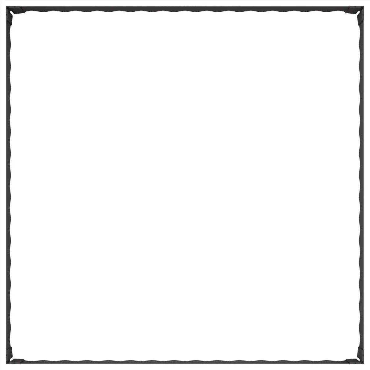 Steel Landscape Border Edging 100x100x20cm Black