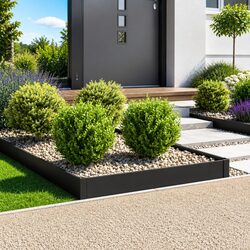 Premium Steel Garden Edging 4-Piece Set for Pathways