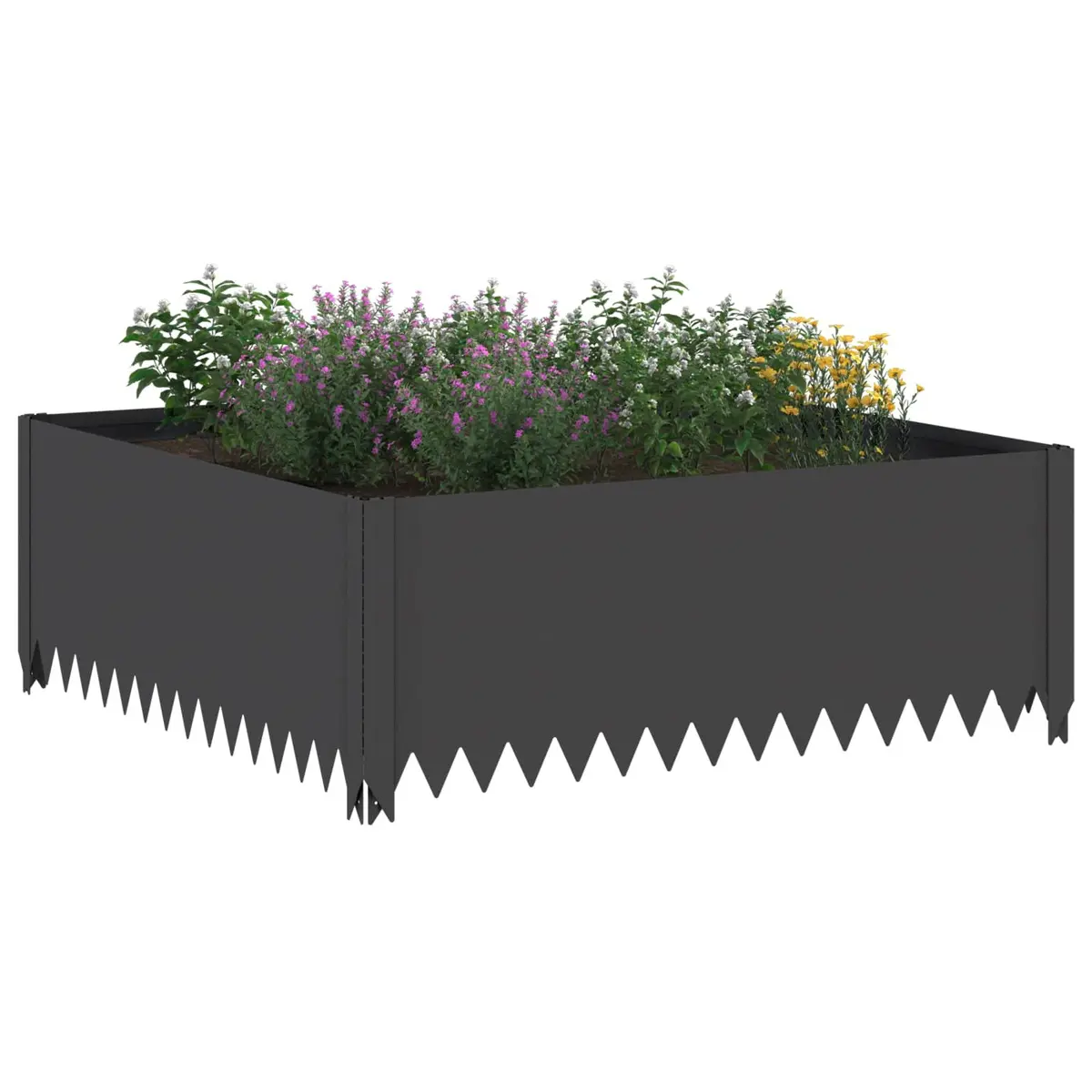 Steel Landscape Edging 4 Pack for Garden Paths
