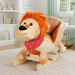 High-Quality Plush Lion Rocking Animal for Toddlers