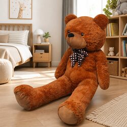 Plush XXL Brown Teddy Bear Toy - 135cm Cuddly Gift